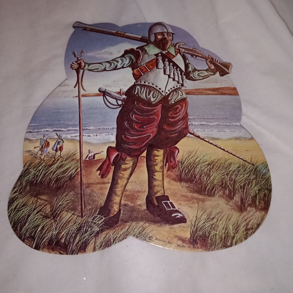Vintage Thanksgiving Spanish Conquistadors Shore Wall Decor